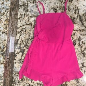 Pink Romper with Side Tie